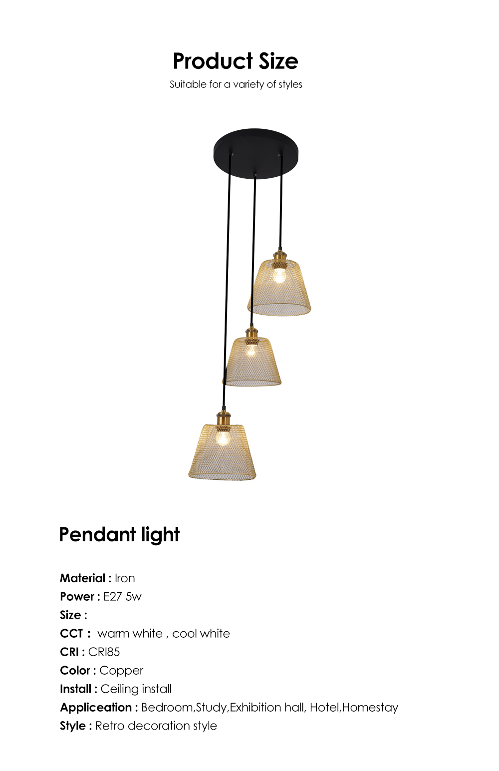 Odm OemTop Grade Custom Ceiling Lamp Black Iron Net Chandelier Suitable For Hotel Restaurant