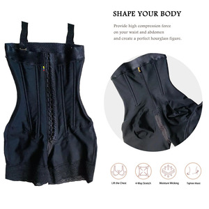 <span class=keywords><strong>Fajas</strong></span> colombiennes gainantes post-partum BBL Stage 2 avec fermeture éclair à l'entrejambe et baleines en acier, gaine amincissante pour femme - Product Image 4