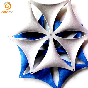 Cloison intérieure suspendue en fibre de polyester imperméable, ignifuge, insonorisante, motif flocon de neige, <span class=keywords><strong>d</strong></span>écoupe laser, anniversaire - Product Image 3