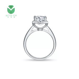 Betterstar Joyería Fina 18K Oro Diamante Anillo Corte Brillante VVS IGI Certificado Lab Grown Diamante Joyería Mujeres Anillo de Compromiso - Product Image 2