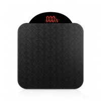 Nouvelle conception, apparence unique, balance de salle de bain en forme de sac à main, affichage LED, corps en verre antidérapant, balance de pesée corporelle.