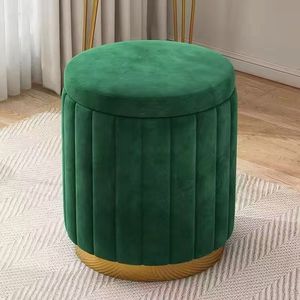 Silla de Maquillaje de Lujo para Dormitorio, Silla Moderna de Tela con Almacenamiento, Taburete de Almacenamiento para Dormitorio - Product Image 5