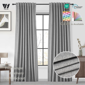 Cortinas Opacas de Lino Premium con Pliegues, Diseño Plegado, Reducción de Ruido, Aislamiento Térmico, Ecológicas, Impermeables, Modernas - Product Image 2