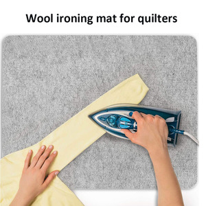 Tapis de pressage pour quilting Betta 24" x 17" en 100% laine, gris écologique 9" x 9" d'épaisseur 0,5 pouce pour le quilting et le repassage - Product Image 5