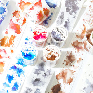 2M/Rouleau washi tape <span class=keywords><strong>aquarelle</strong></span> traces série longue boucle manuel matériel <span class=keywords><strong>collage</strong></span> fond européen rétro DIY - Product Image 2
