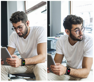 banda inteligente Universal <span class=keywords><strong>a</strong></span> través de la tecnologí<span class=keywords><strong>a</strong></span> reloj inteligente reloj de pulsera Fitness inteligente auriculares - Product Image 5
