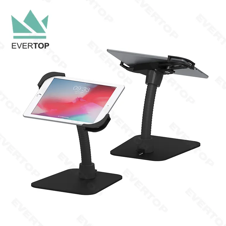 Kiosk Tablet Stand LST04B-D Universal Table Top Display For Ipad Stand Kiosk Enclosure Android Desktop Tablet Kiosk Stand For Samsung Tab A S6