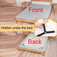 Großhandel Upgrade Weiß 4PCS HOOK LOOP STRAP Elastisch angepasste Bettlaken halter für Ecken Rutsch feste Blatt clips Hakens ch laufen riemen