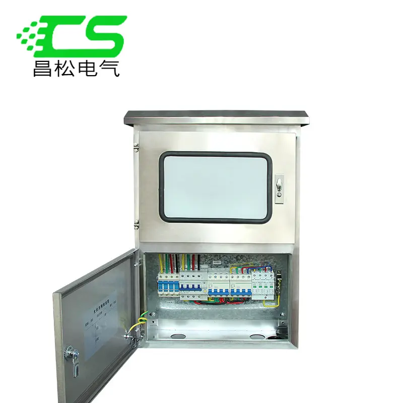 CNCSGK-Caja combinadora solar pv de 8KW, equipo eléctrico trifásico, caja de red paralela de CA