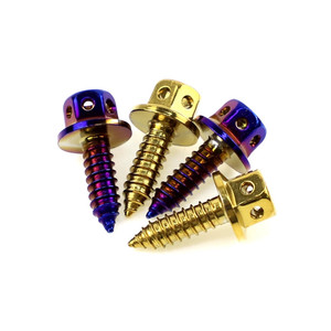 Vis autotaraudeuses Torx en titane Gr5 de haute qualité, bleues, M3 M4 M5 M6, pour moteur de carrosserie en titane - Product Image 2