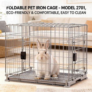 Cage pliable pour animaux de compagnie, modèle 2701, écologique, confortable et facile à nettoyer |   Pour chiens, chats, lapins, poulets, canards et oies - Product Image 6