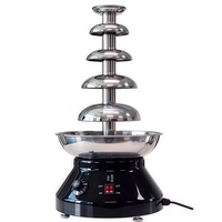 Fontaine à chocolat commerciale améliorée à 5 niveaux en acier inoxydable pour la restauration, les buffets et la présentation de pâtisseries – Vente directe usine