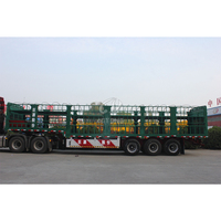 Semi-remorque 4 essieux personnalisable neuve d'usine pour le transport de bétail et de marchandises en vrac, en acier