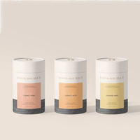 Boîte cylindrique de luxe personnalisée avec fenêtre pour bombes de bain, emballage pour soins de la peau, vente en gros