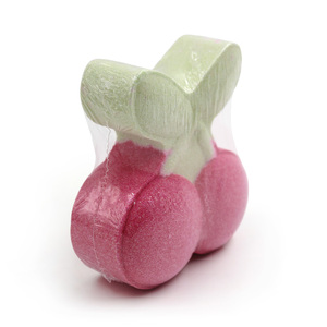 Bombes de bain moussantes colorées en forme de cerise, créatives, naturelles, faites à la main, à marque privée, très vendues - Product Image 3