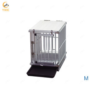 Hayvan kliniği köpek dükkanı kulübesi alüminyum modüler kedi kafesleri kasaları katlanabilir büyük Pet köpek kafesleri atık tepsi - Product Image 2