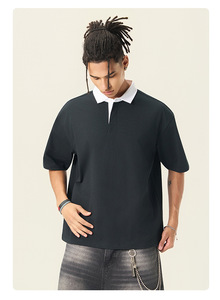 T-shirt Homme Solona Cool 24g Robuste Style Décontracté à Manches Courtes T-shirt Color Block Vente en Gros - Product Image 3