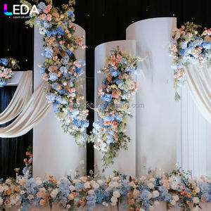 LEDA Nouveauté Décoration de mariage Prix usine Cadre de fond en acrylique Arche carrée blanche pour mariage Support de toile de fond - Product Image 4