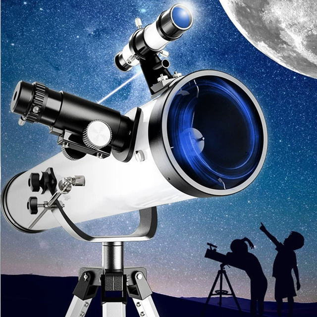 Outdoor Professional Stargazing 76700 Astronomical Telescope Kids Beginners Reflectcting Space Telescope
