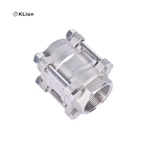 Válvula de Bola de Tres Piezas de Acero Inoxidable 304 KLION RTS, Vertical, Antirretorno, con Resorte, Sellado de PTFE, Rosca de Puerto de 1/4"-4" - Product Image 6