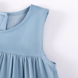 OEM/ODM Vente en gros <span class=keywords><strong>Robe</strong></span> d'été sans manches pour filles mignonnes, longueur genou, avec applique de dessin animé pour 2-7 ans, directement de l'usine - Product Image 4