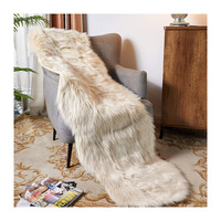 Maison de luxe tapis en peau de mouton tapis tissé en peluche moderne pour salon tapis de couleur unie pour la prière