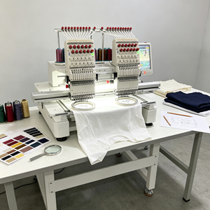 Machine à broder informatisée 2 têtes 9 aiguilles pour la décoration d'uniformes et de vêtements de travail – Offre Spéciale - Product Image 3