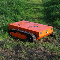 Usage domestique Mini essence télécommande batterie électrique Robot tondeuse à gazon tracteur Mini automatique tondeuse à gazon sur chenilles