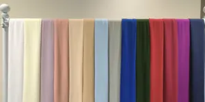 Factory Wholesale The New Double Veil Premium Chiffon Malay Women's Hijab With Ruffled Edge Hijab Caps