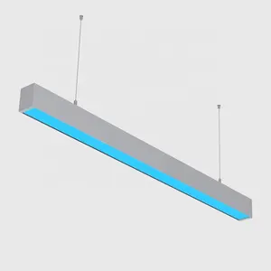 Profil de luxe LED lumière linéaire Dimmable 75mm largeur diffuseur prismatique pour bureau hôtel chambre tissu boutique bureau