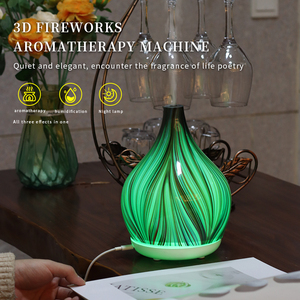 400ml công suất lớn Kính khuếch tán hương thơm USB dẫn ánh sáng nhắm mục tiêu nhà tạo độ ẩm máy lọc không khí tinh dầu khuếch tán cho nhà YS - Product Image 3