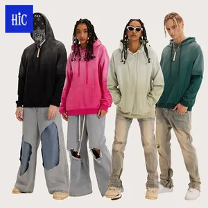 Factory hot sale 380G wash printed embroidery blank custom hoodie pullover hoodie oversize hoodies & sweatshirts