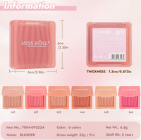 Fard à joues en poudre pressée, texture douce, créez votre propre palette de blush, marque privée