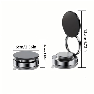 Kingjoy Magnetic Phone <strong>Holder</strong> 360 Rotatable Strong Suction Mount Ideal for Car/Mirror/Gym/Shower/or Smooth Surface - Product Image 2