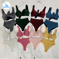 Costumes de pole dance pour femmes sexy en polyester et élasthanne, brillants, en velours pailleté, à vendre
