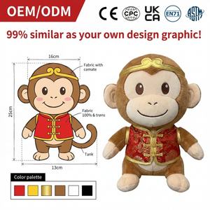 Jouets en peluche chat vert sur mesure, fabrication OEM ODM, logo personnalisé, poupée en peluche avec estampage doré - Product Image 6