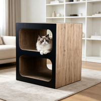 Grattoir pour chat écologique à double couche Petaful |   Salon en carton ondulé durable |   Meubles modernes pour chats |   Carton à double niveau