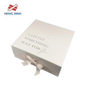 Luxury Beige Custom Size Gift <b>Box</b> for Underwear Furs Baby Clothes Shoes-3mm Thickness Gold Stamping Logo Socks Shirts Garments - Product Image 4