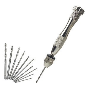 Precision <b>Hand</b> <b>Drill</b> 123mm Alloy Steel Manual Diamond <b>Drill</b> For Figurines Gundam Models Collectibles Art DIY Tool - Product Image 4