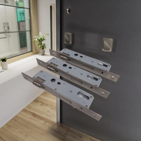 Serrure de porte à mortaise avec cylindre de serrure, corps de serrure à rouleaux 8530, fabrication sur mesure en gros, pour porte d'appartement
