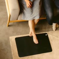 Tapis de mise à la terre conducteur en cuir PU antistatique pour la santé et le bien-être du sommeil, pour lit et bureau, vente en gros OEM