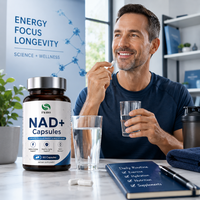 Capsules NAD+ : Booster d'énergie cellulaire, vieillissement sain, bien-être cellulaire quotidien