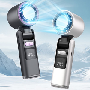 Nuovo Ventilatore ad Alta Velocità 4000mAh Ricaricabile Portatile Turbofan per Viaggi all'Aperto Piccolo Ventilatore Manuale Indossabile per Raffreddamento - Product Image 1