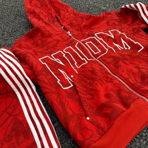 High Quality Tracksuit Manufacturer Custom All Dtg Print Red Oversized Heavyweight Zip up Hoodie and Sweatpants Set <b>Jogging</b> <b>Suit</b> - Product Image 4