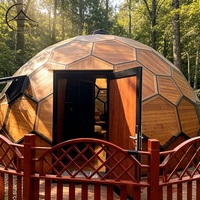 Dôme igloo en verre isolé moderne de luxe, avec armatures diagonales, tente de camping, salle de bain imperméable, yourte, maison, quatre saisons, résistant aux UV