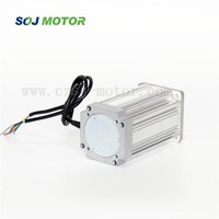 Motor DC Brushless Magnet Permanen 80mm 48V 3000RPM 628W dengan Dudukan Flens untuk Kipas Mobil RC dan Peralatan Rumah Tangga