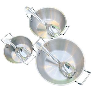 ช้อนสแตนเลสพร้อมชามสีพื้นขนาดใหญ่สำหรับผลไม้ โยเกิร์ต ของว่าง ของขวัญสำหรับงานปาร์ตี้ - Product Image 3