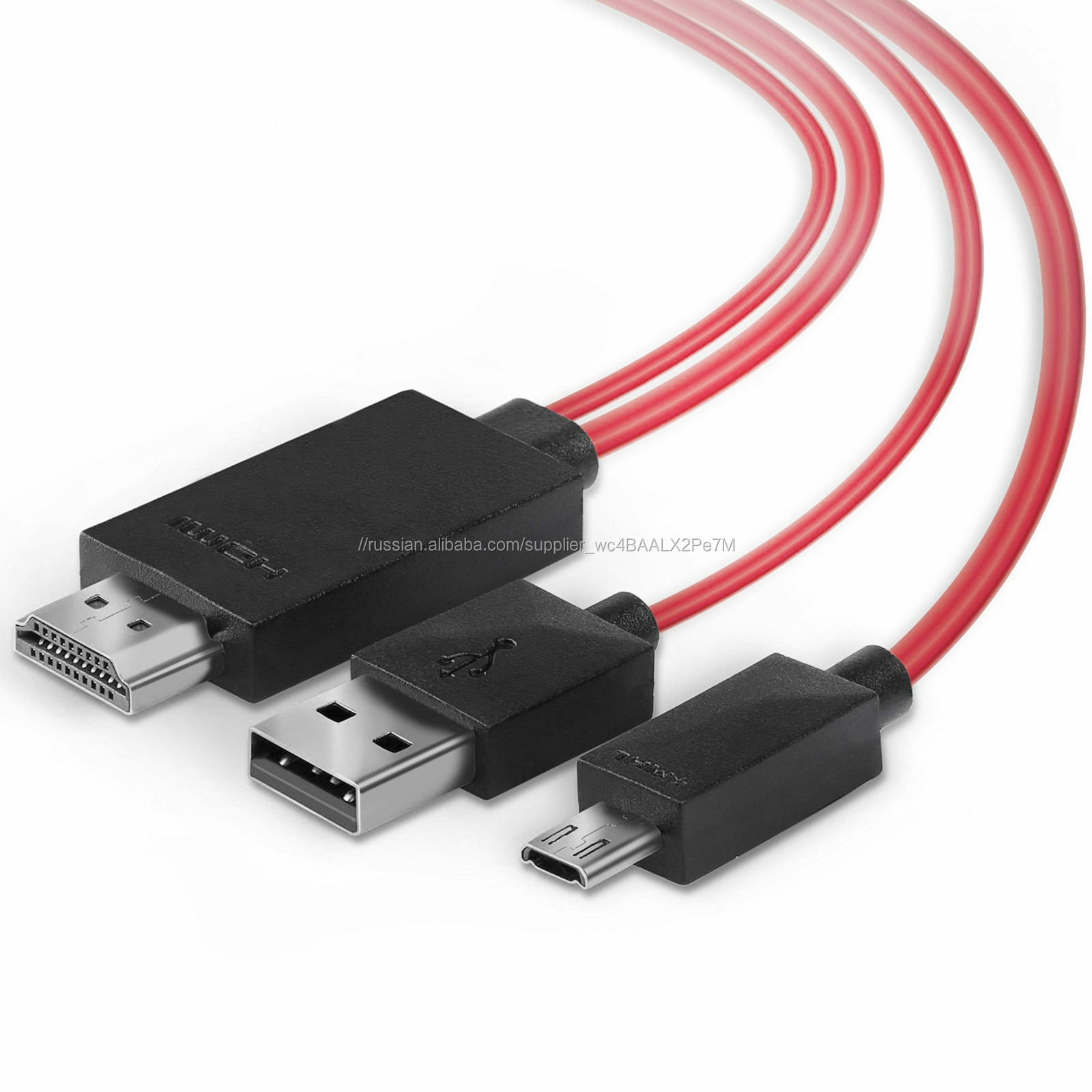 2 м MHL USB к HDMI HD TV кабель для Samsung Galaxy S5 S4 S3 Note2/3 Tab3 8,0/10,0