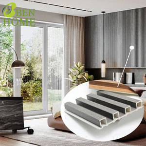 Panneaux muraux WPC décoratifs pour l'intérieur, revêtements pour la maison, salon, chambre, murs de fond de télévision - Product Image 1