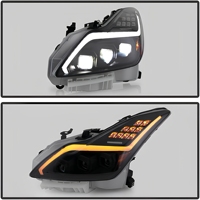Projecteurs LED complets pour Infiniti G37 Q60 Coupé 2008-2015 Xénon HID sans AFS, clignotants séquentiels
